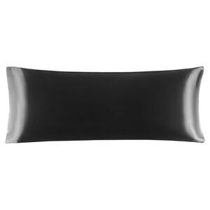 Body Pillow Cover Super Soft Silky Satin Pillowcase 20"x54" Black